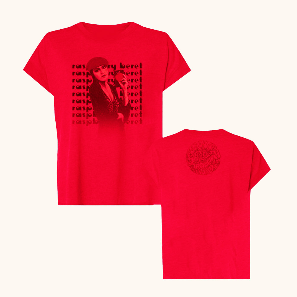 Prince Merch Raspberry Beret Painting Dolman T-Shirt Gifts For Daughter-1