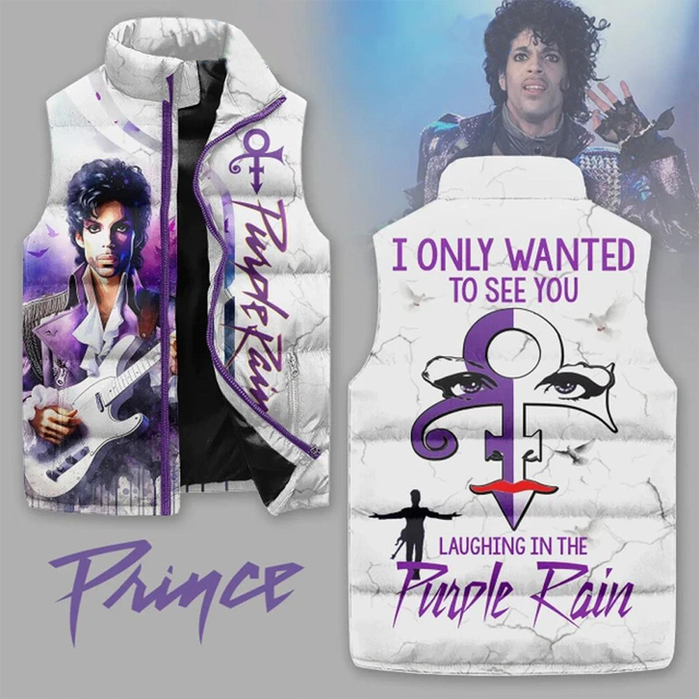 Prince Wants To See You In Purple Rain Christmas Sleeveless Puffer Jacket Gifts For Husband-1