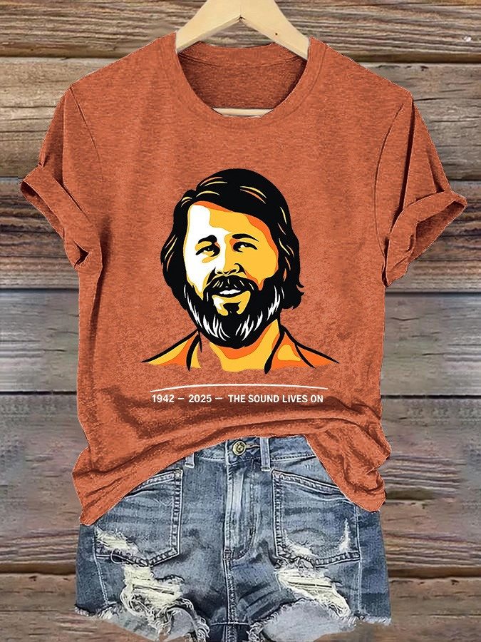 RIP In Memory Of Brian Wilson Shirt 1942 2025 The Sound Lives On The Beach Boys Fan Merch-1
