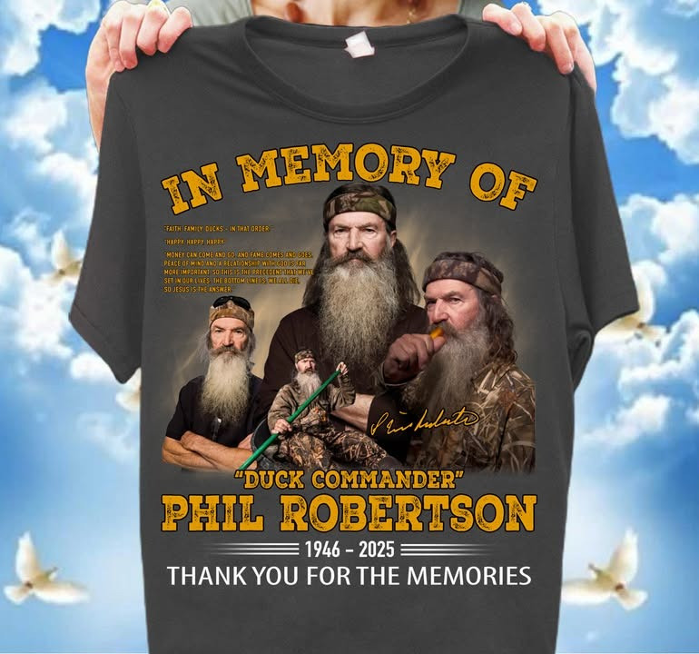 RIP In Memory Of Phil Robertson Shirt Duck Commander Thank You For The Memories Fan Gifts-1