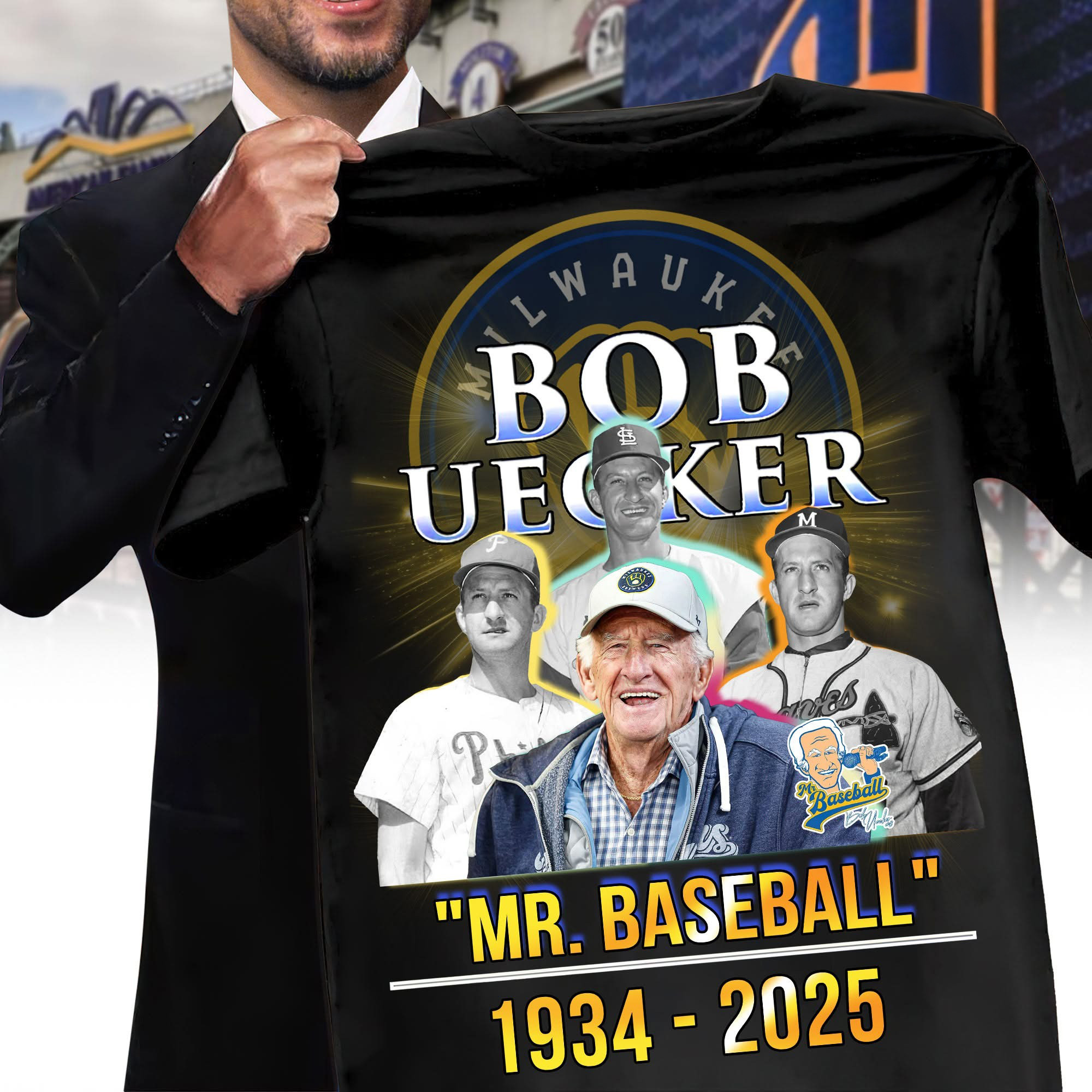 RIP Mr. Baseball Bob Uecker Shirt The Legend Brewers Icon Baseball Hall Of Famer Bob Uecker-1 RIP Mr. Baseball Bob Uecker Shirt The Legend Brewers Icon Baseball Hall Of Famer Bob Uecker-1