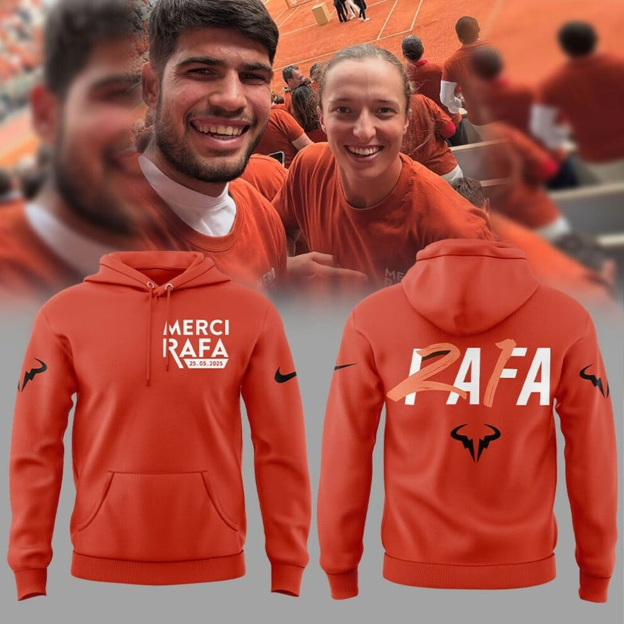 Rafa Nadal Hoodie Orange King Of Tennis Rafael Nadal Retirement Merch Gifts For Fans-1 Rafa Nadal Hoodie Orange King Of Tennis Rafael Nadal Retirement Merch Gifts For Fans-1