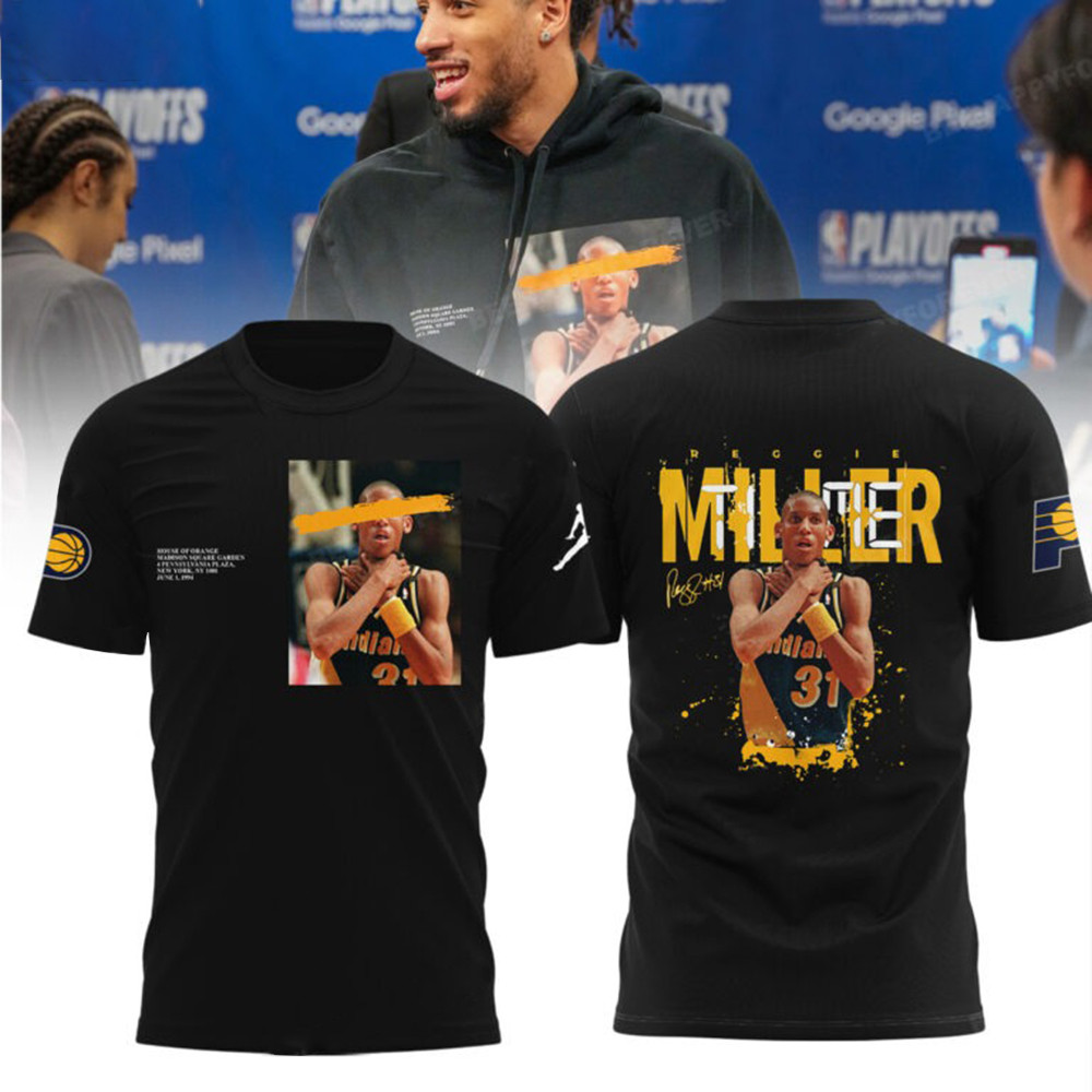 Reggie Miller Choke Indiana Pacers T-Shirt NBA Pacers Gifts For Guys Who Like Basketball-1