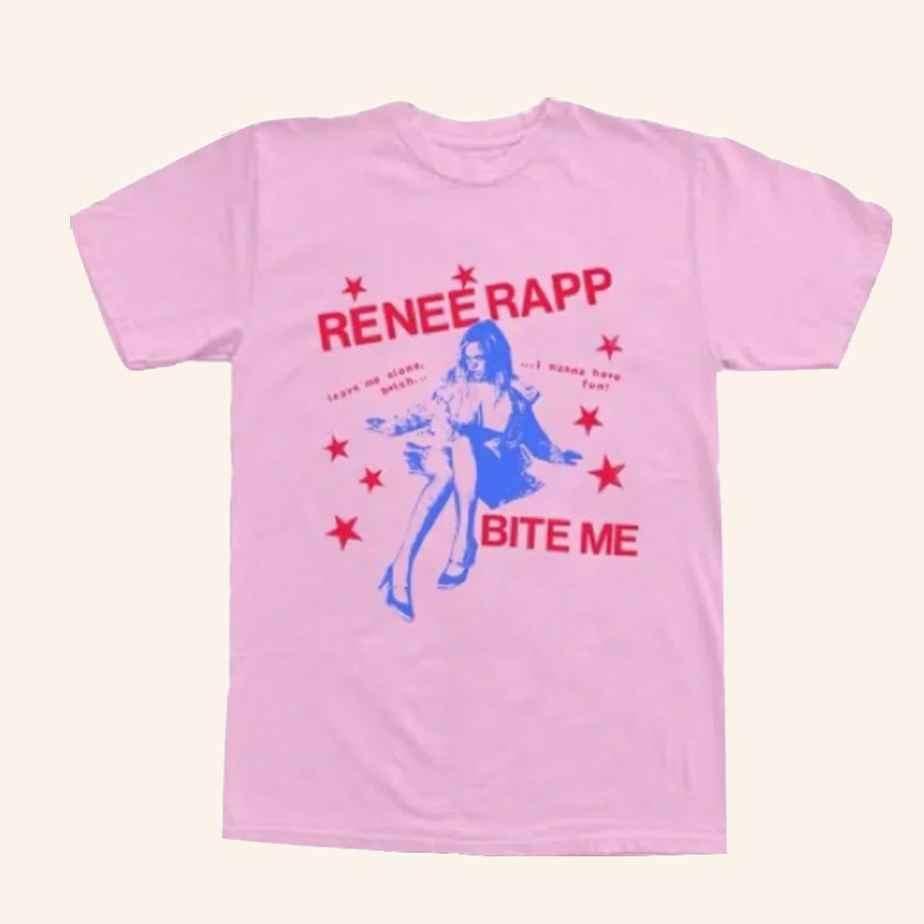 Renee Rapp Merch Pink Tour T-Shirt Christmas Gift Ideas For Daughter-1 Renee Rapp Merch Pink Tour T-Shirt Christmas Gift Ideas For Daughter-1