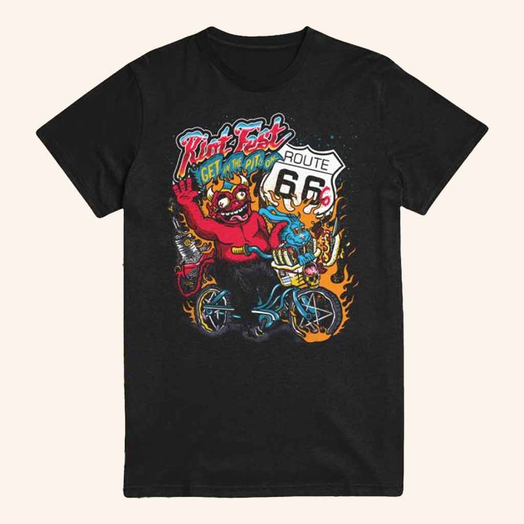 Riot Brand Merch 2025 Route 66 Lineup T-Shirt Christmas Gift Ideas For Him-1