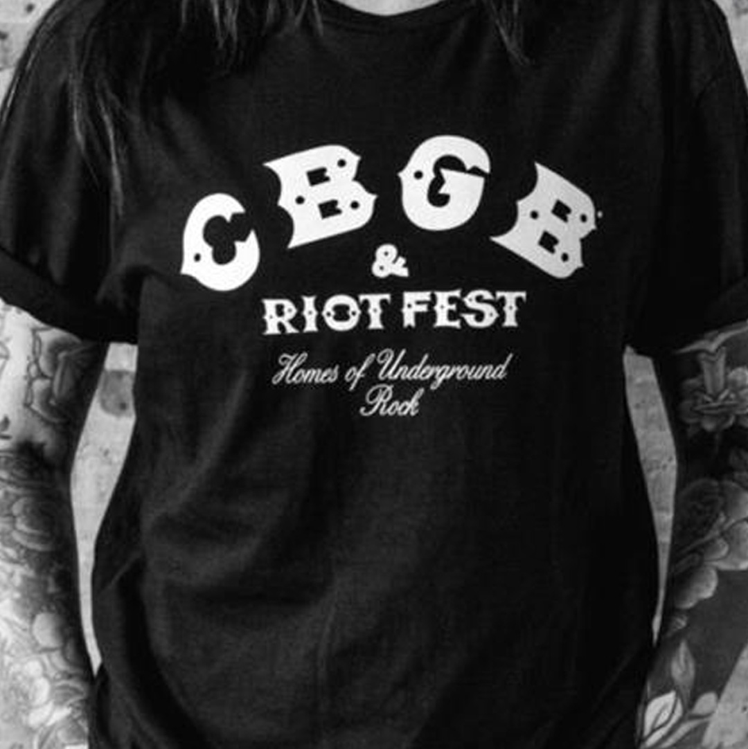 Riot Fest Merch Cbgb X Riot Fest Shirt Christmas Present Ideas For Him-1