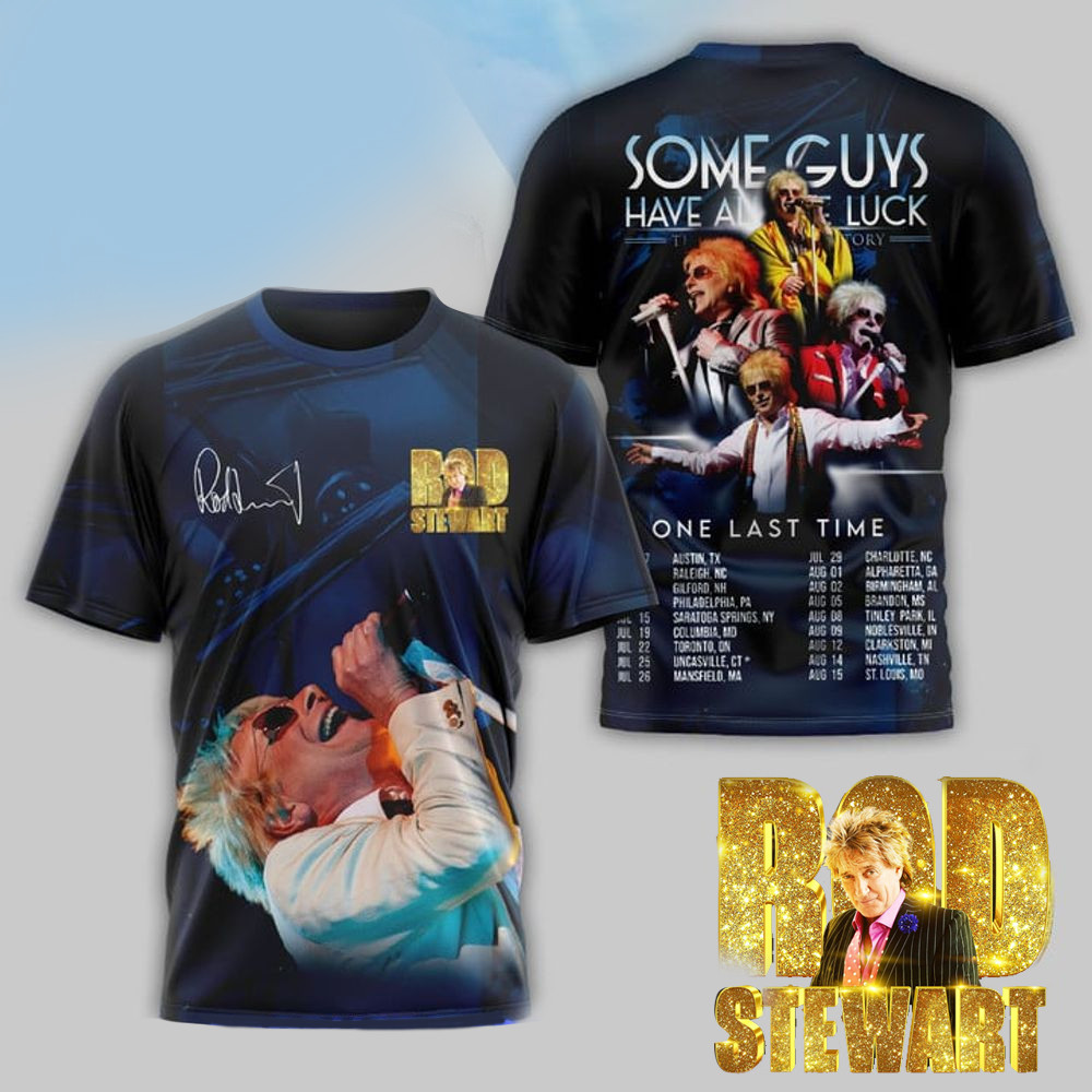 Rod Stewart One Last Time Tour 2025 Shirt Rod Stewart Merch Father's Day Gifts For Grandpa-1