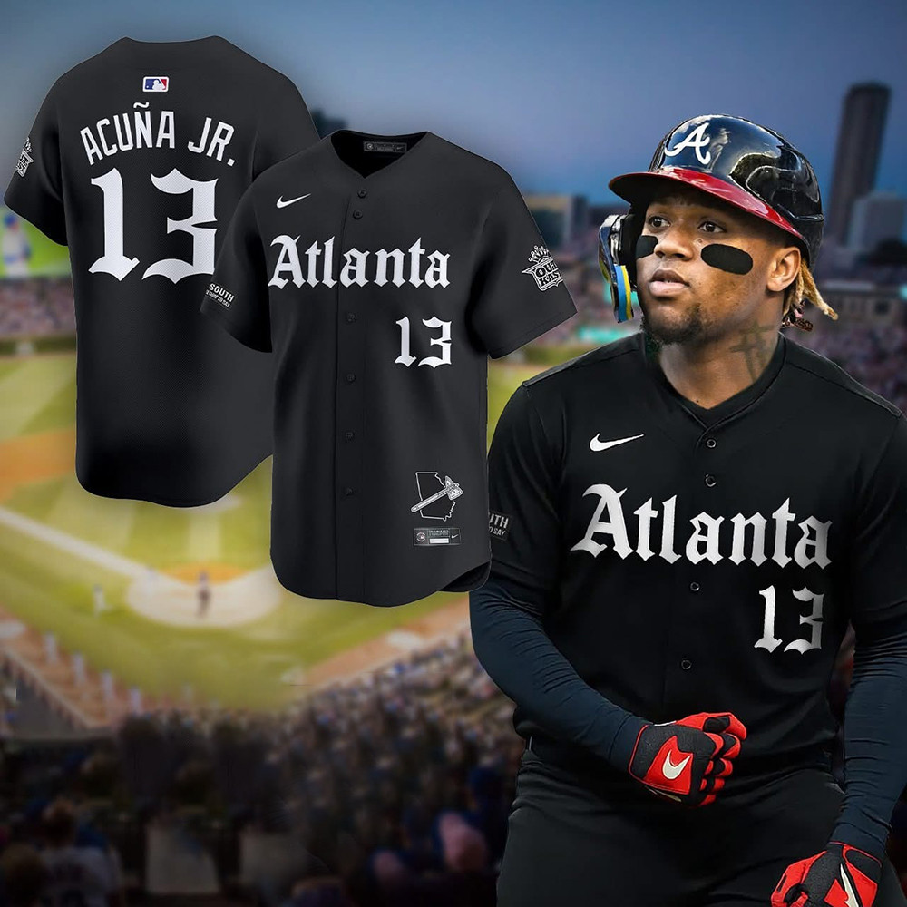 Ronald Jose Acuna Jr Atlanta Braves Gothic Jersey MLB Braves Merch Baseball Fan Gifts-1 Ronald Jose Acuna Jr Atlanta Braves Gothic Jersey MLB Braves Merch Baseball Fan Gifts-1