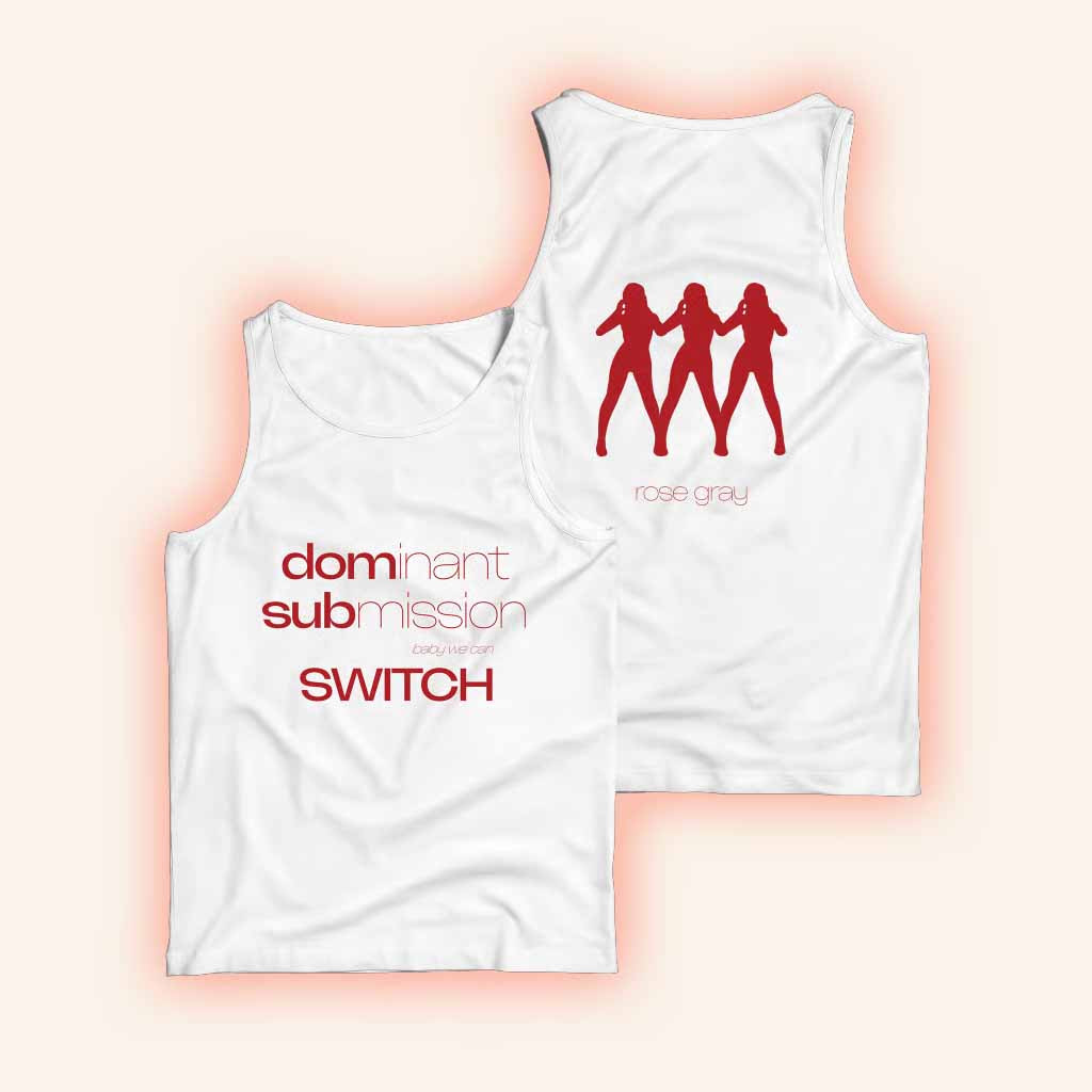 Rose Gray Merch Louder Please White Tank Top Cool Gifts For Music Lovers-1