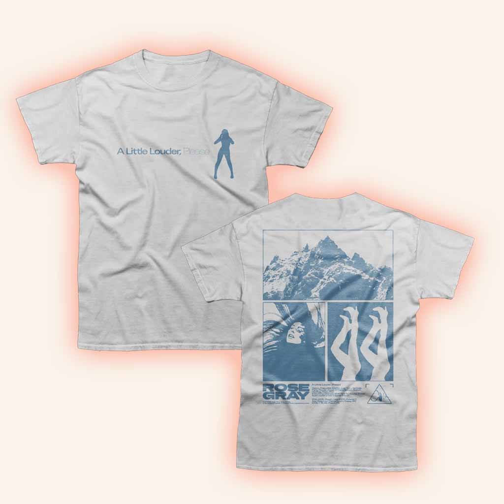 Rose Gray Music Merch A Little Louder Please Album T-Shirt Music Lover Gift Ideas For Him-1