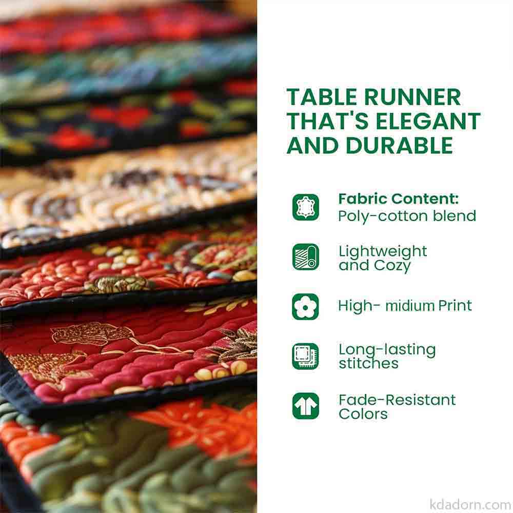 Royal Peacock Quilted Table Runner Decorations Merchandise Great Gifts For Peacock Lovers For Her Royal Peacock Quilted Table Runner Decorations Merchandise Great Gifts For Peacock Lovers For Her