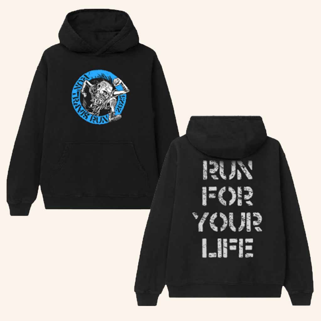 Run Travis Run Merch RTR Punk Circle Logo Hoodie Best Christmas Gifts For Friend-1