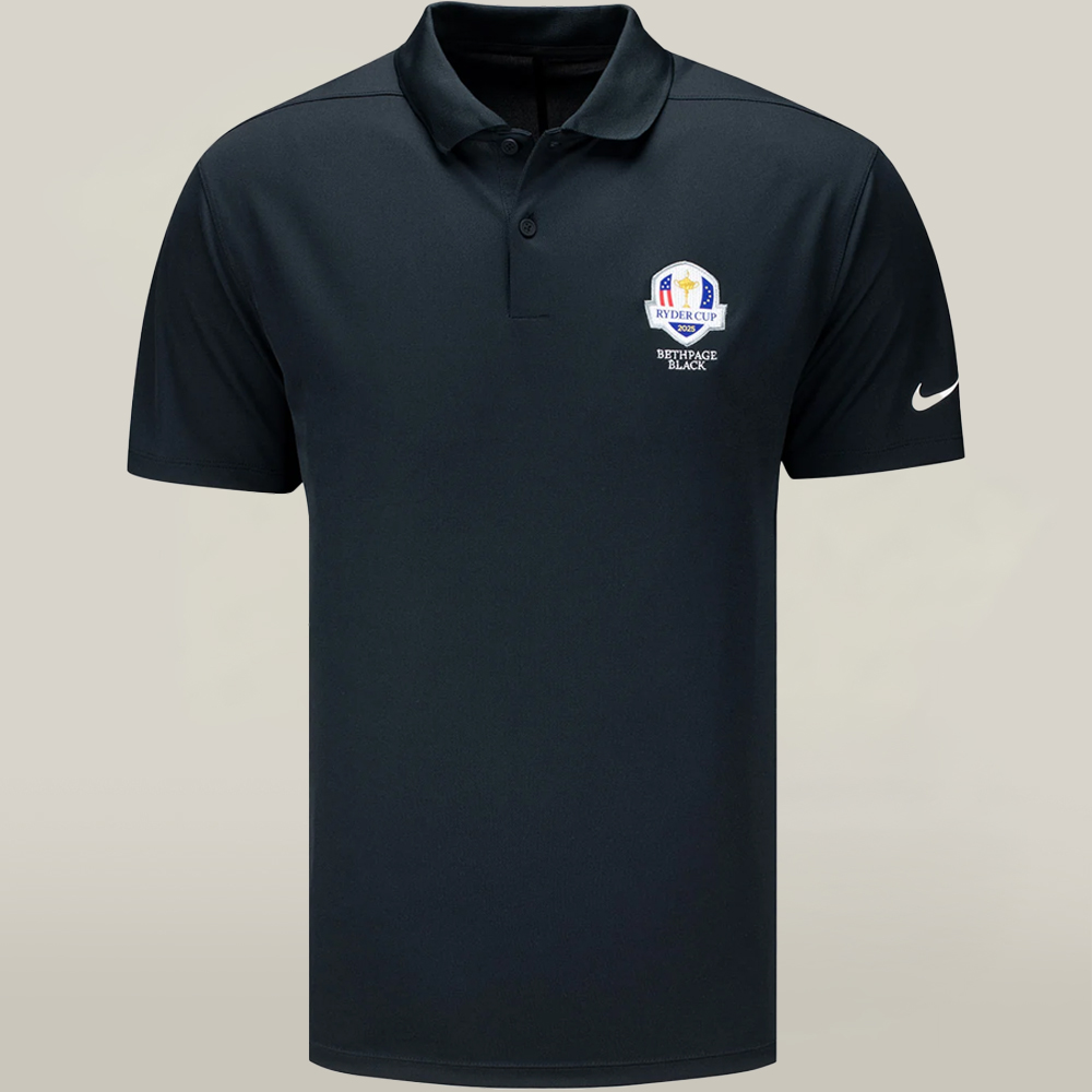 Ryder Cup 2025 Golf Tournament Merch Polo Shirt 2025 Ryder Cup Bethpage Black Proud Merch-1