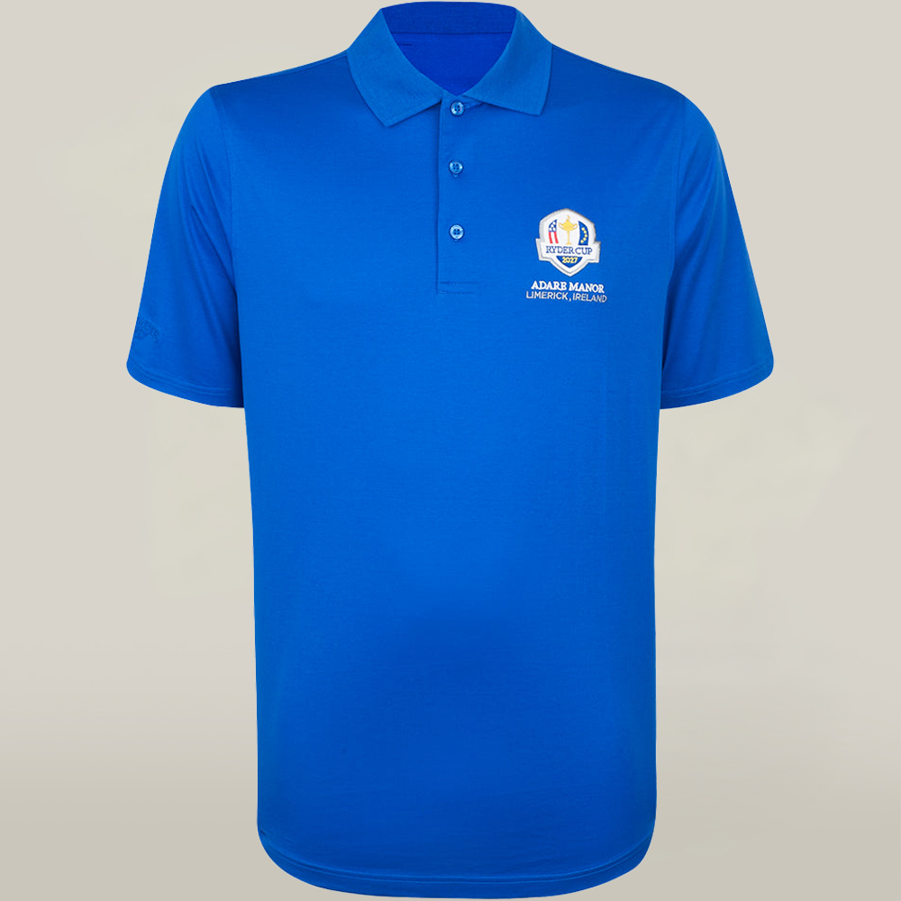 Ryder Cup 2027 Golf Merch Blue Polo Adare Manor Limerick Ireland Best Idea Gifts For Golf Lovers-1