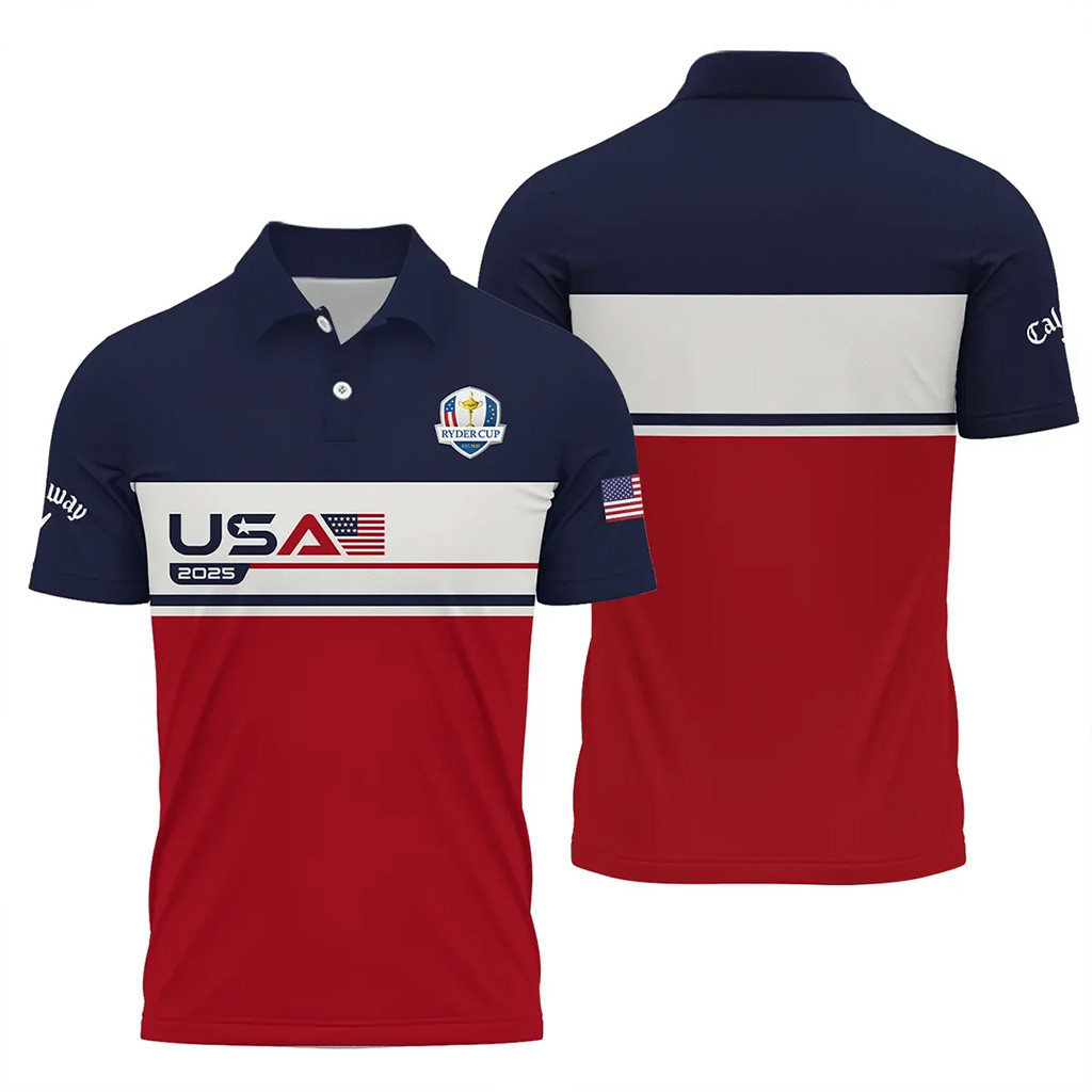 Ryder Cup Merch 2025 Callaway USA 2025 Polo Shirt Gifts For Golfers-1 Ryder Cup Merch 2025 Callaway USA 2025 Polo Shirt Gifts For Golfers-1