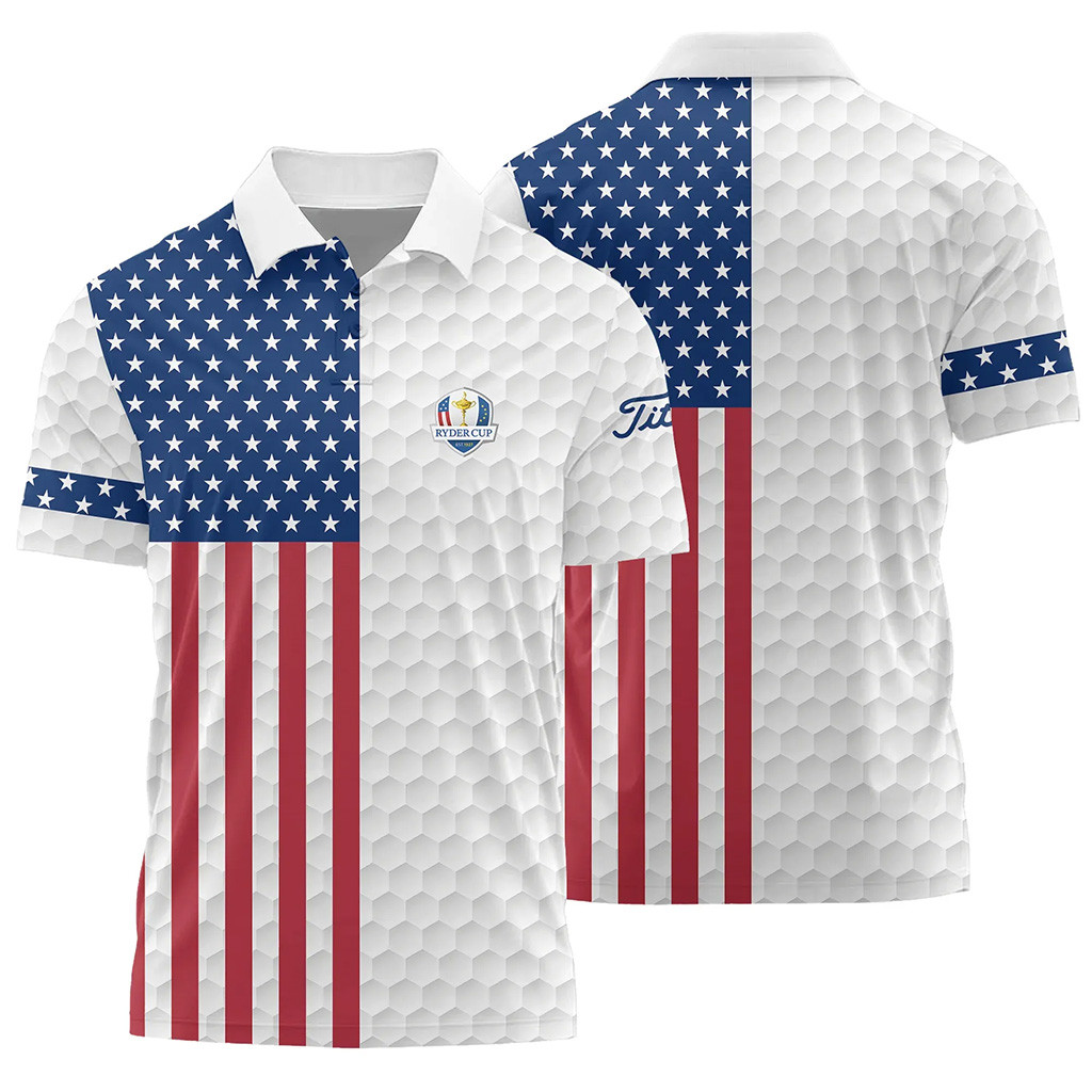 Ryder Cup Merch 2025 Titleist Ryder Cup USA Flag Polo Shirt Gifts For New Golfers-1 Ryder Cup Merch 2025 Titleist Ryder Cup USA Flag Polo Shirt Gifts For New Golfers-1