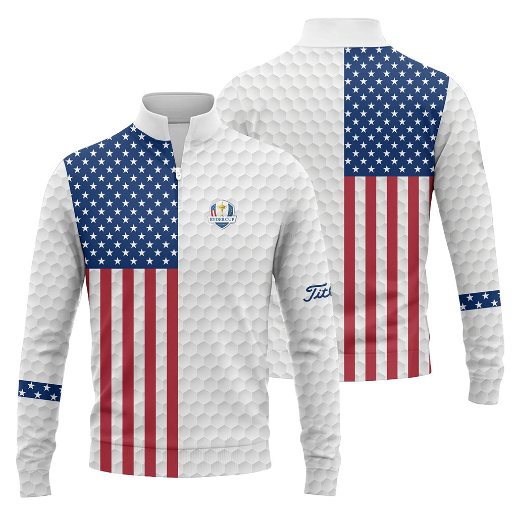 Ryder Cup Merch 2025 Titleist Ryder Cup USA Flag Quarter Zip Sweatshirt Gift Ideas For Golf Lovers-1 Ryder Cup Merch 2025 Titleist Ryder Cup USA Flag Quarter Zip Sweatshirt Gift Ideas For Golf Lovers-1