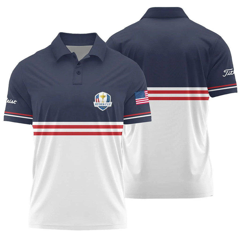 Ryder Cup Merch 2025 Titleist Ryder Cup USA Polo Shirt Golf Gift Ideas For Dad-1