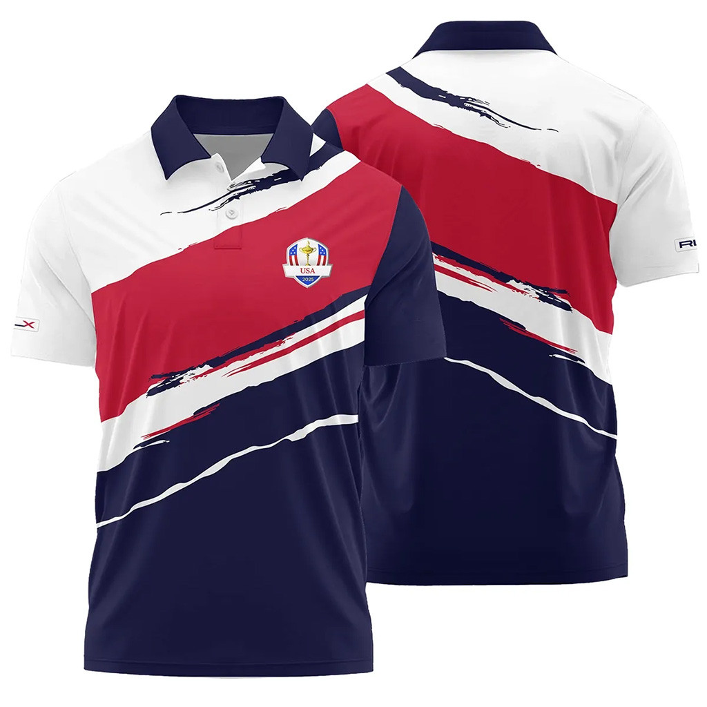 Ryder Cup Merch 2025 USA Polo Shirt Best Golf Gifts For Men-1