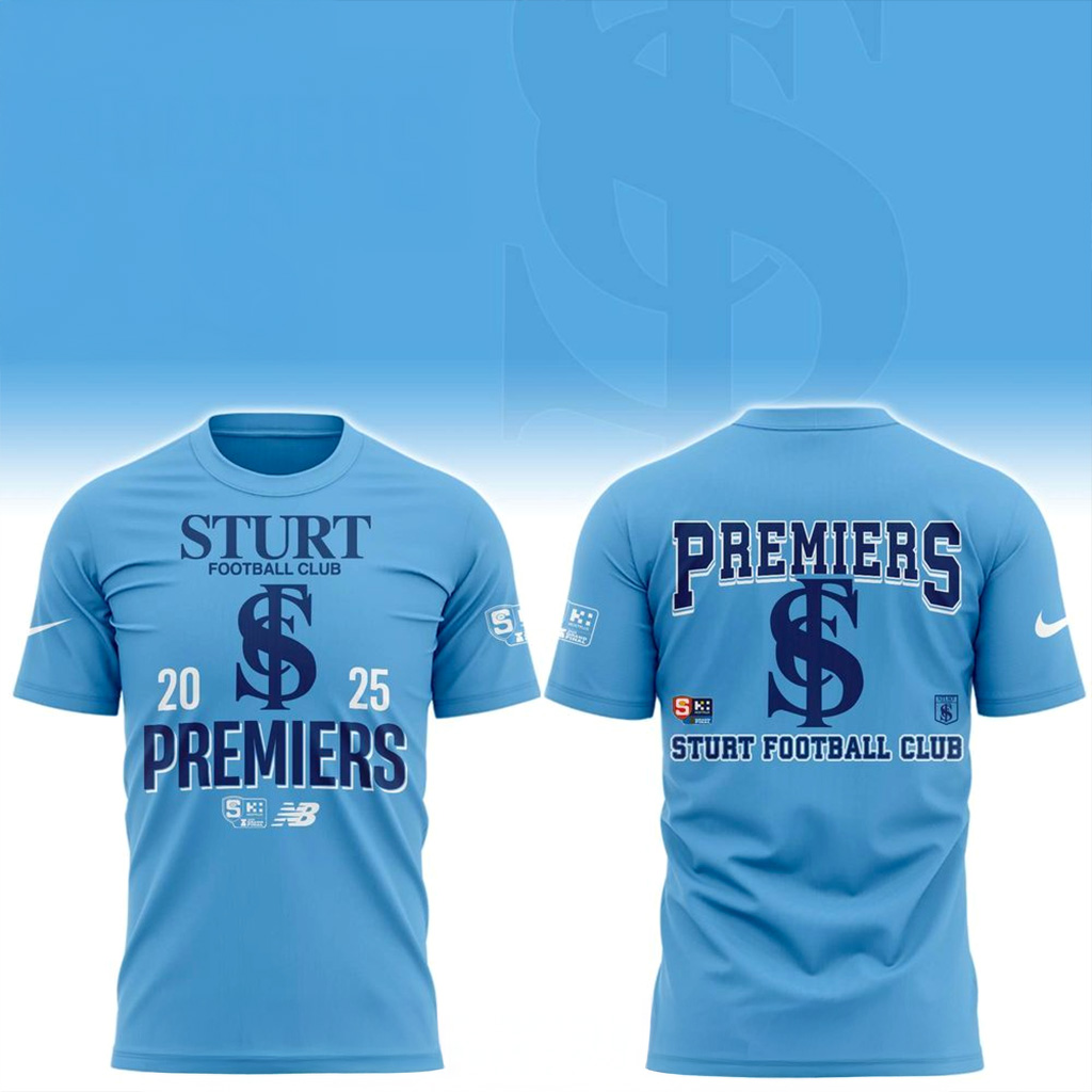 SANFL Sturt Football Club Premiers 2025 T-Shirt Fan Merch Best Gift For Men-1