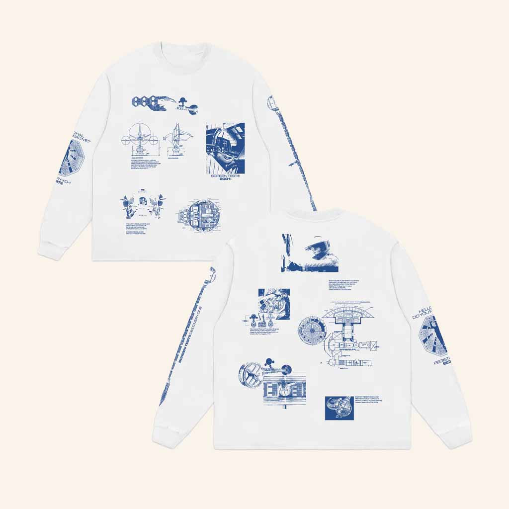 SCRT Merch Blueprint White Long Sleeve Shirt Birthday Ideas For Boyfriend-1 SCRT Merch Blueprint White Long Sleeve Shirt Birthday Ideas For Boyfriend-1