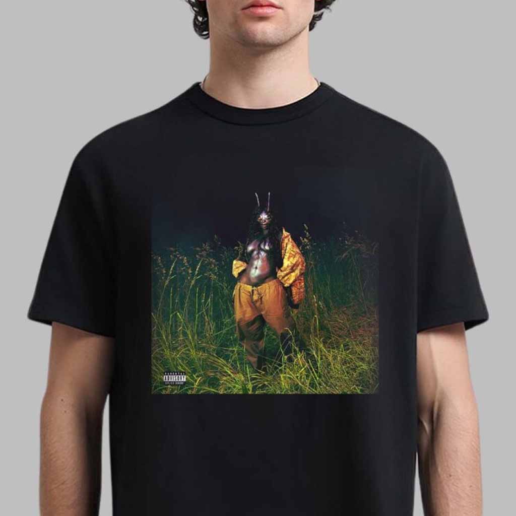 SZA Bug-Eyed Beauty on Lana Deluxe Album Cover T-Shirt SZA Merch Gifts For Music Lovers-1