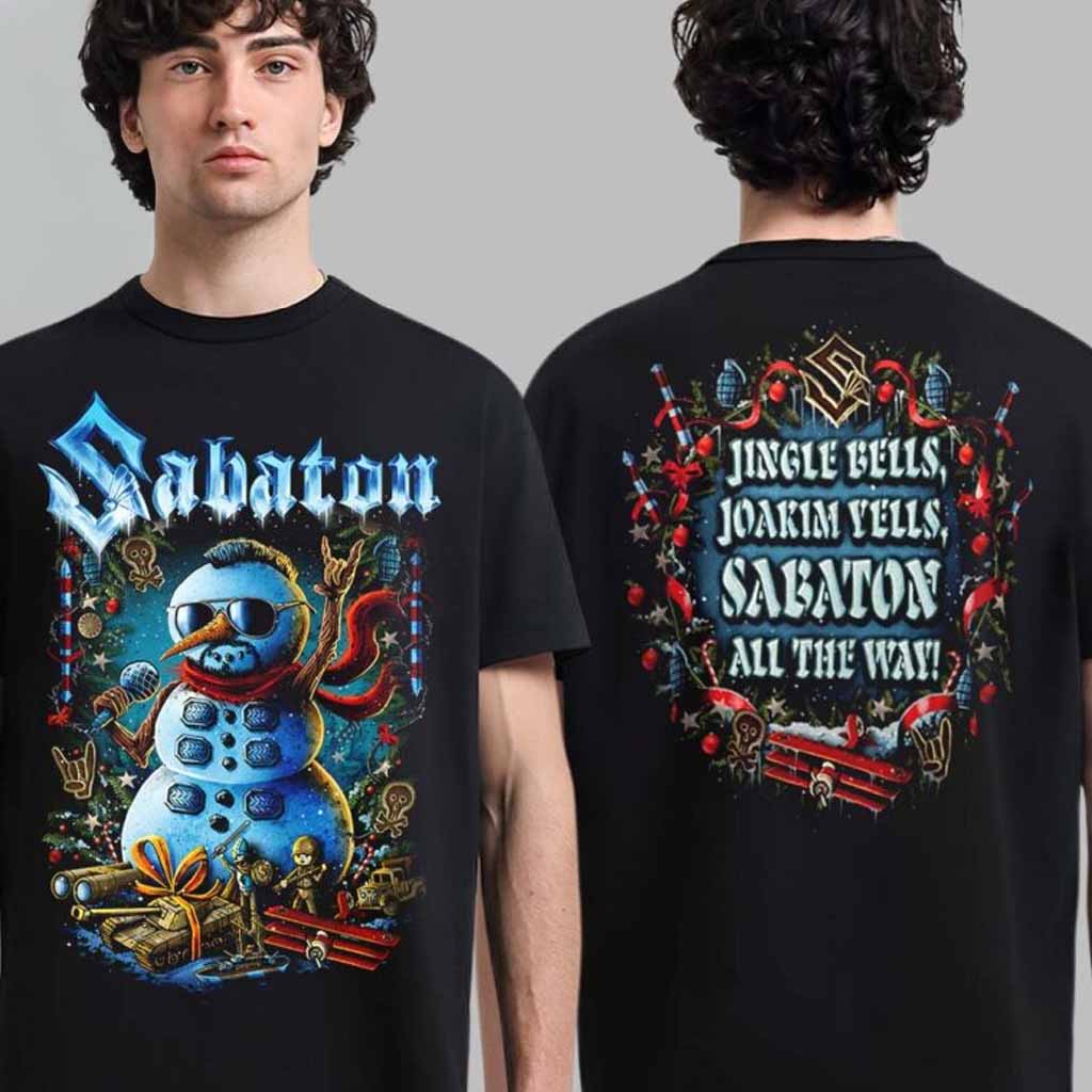 Sabaton Christmas 2024 Joakim In Snowman Jingle Bells Joakim Yells Sabaton All The Way T-Shirt Sabaton Merch Gifts For Christmas-1 Sabaton Christmas 2024 Joakim In Snowman Jingle Bells Joakim Yells Sabaton All The Way T-Shirt Sabaton Merch Gifts For Christmas-1