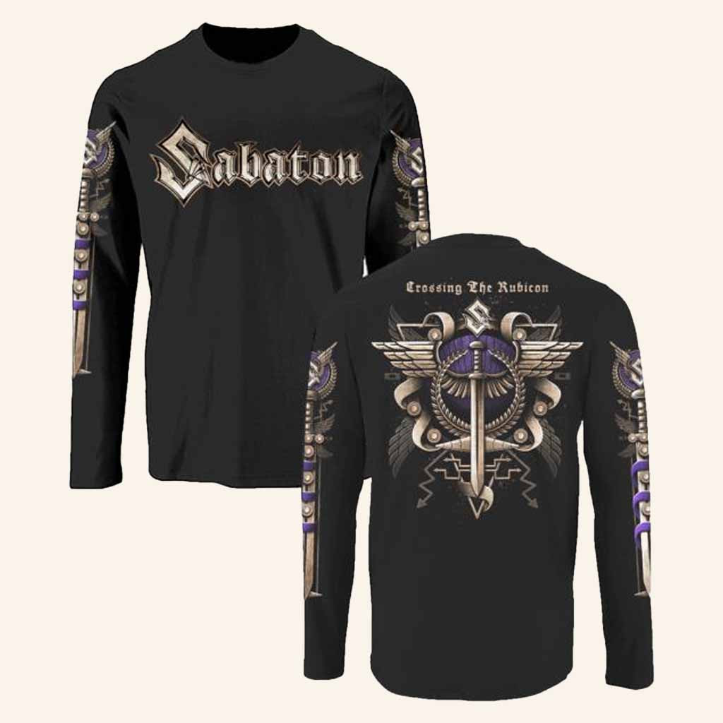 Sabaton Merch Crossing The Rubicon Long Sleeve Shirt Birthday Gifts For Dad-1