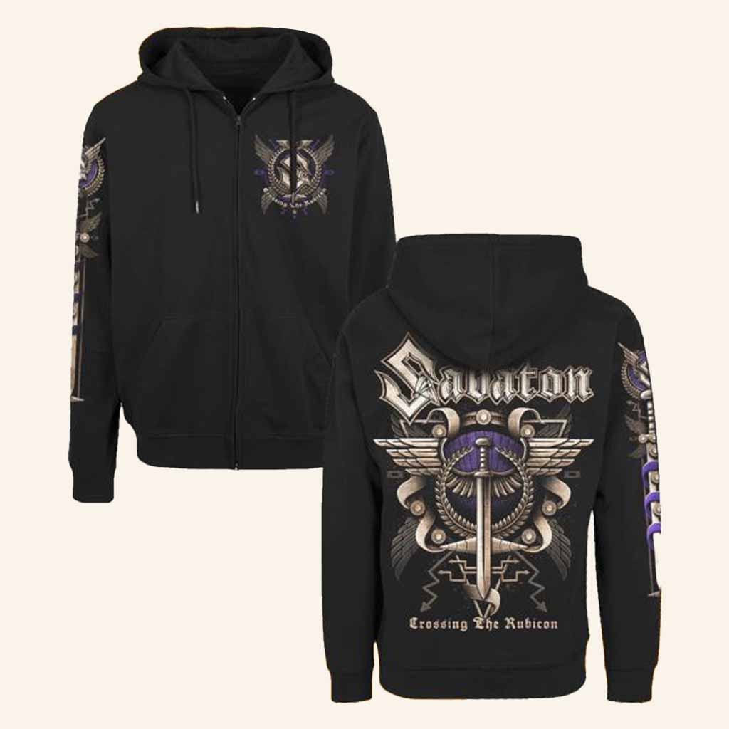 Sabaton Merch Crossing The Rubicon Zip Hoodie Birthday Gifts For Father-1 Sabaton Merch Crossing The Rubicon Zip Hoodie Birthday Gifts For Father-1