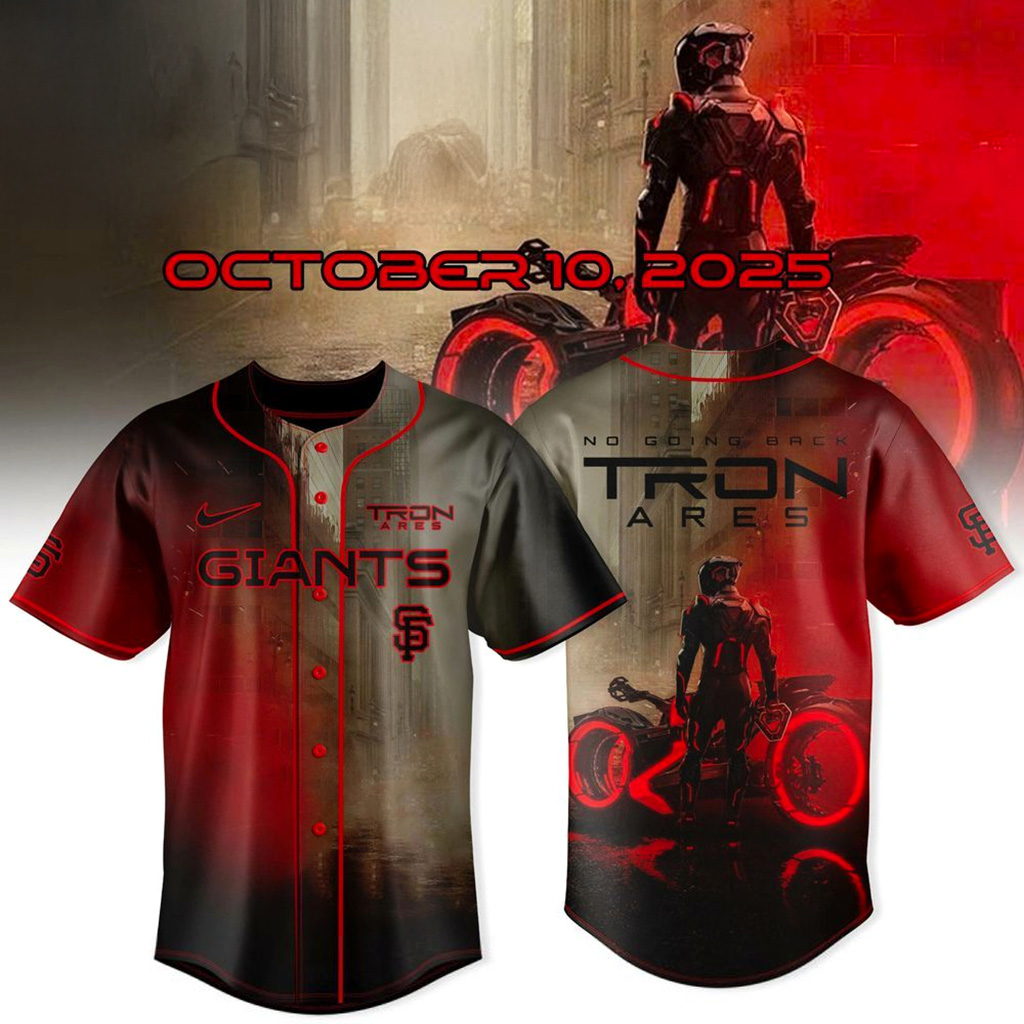 San Francisco Giants X Tron Ares 2025 October 10 Jersey Giants Merch Gift For Baseball Fans-1
