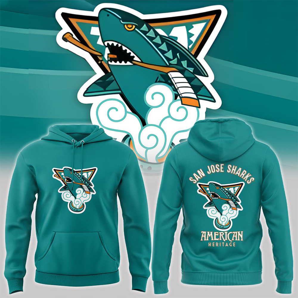 San Jose Sharks Native American Heritage Its Our Honor Hoodie Unique Dad Gifts For Father's Day-1 San Jose Sharks Native American Heritage Its Our Honor Hoodie Unique Dad Gifts For Father's Day-1