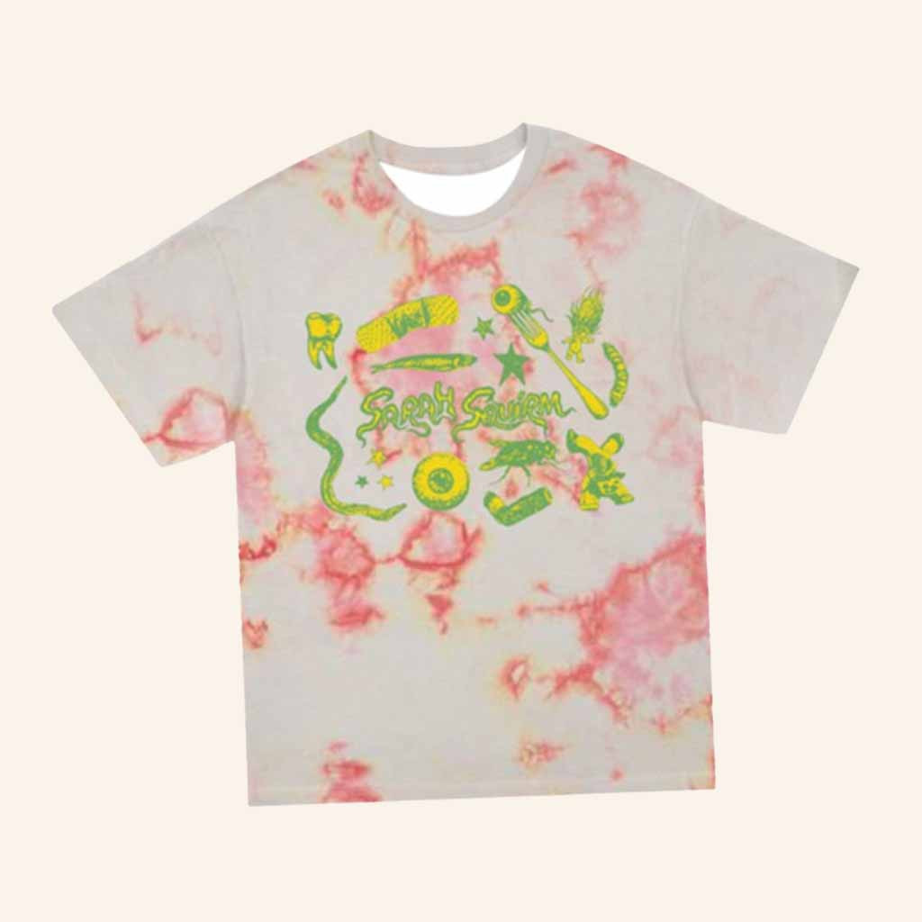 Sarah Squirm Merch Sticker Tie Dye T-Shirt Christmas Gift Ideas For Friend-1