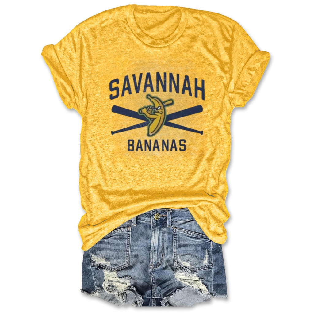 Savannah Bananas Yellow Women's T-Shirt Baseball Lovers Fan Merch Clothing-1 Savannah Bananas Yellow Women's T-Shirt Baseball Lovers Fan Merch Clothing-1