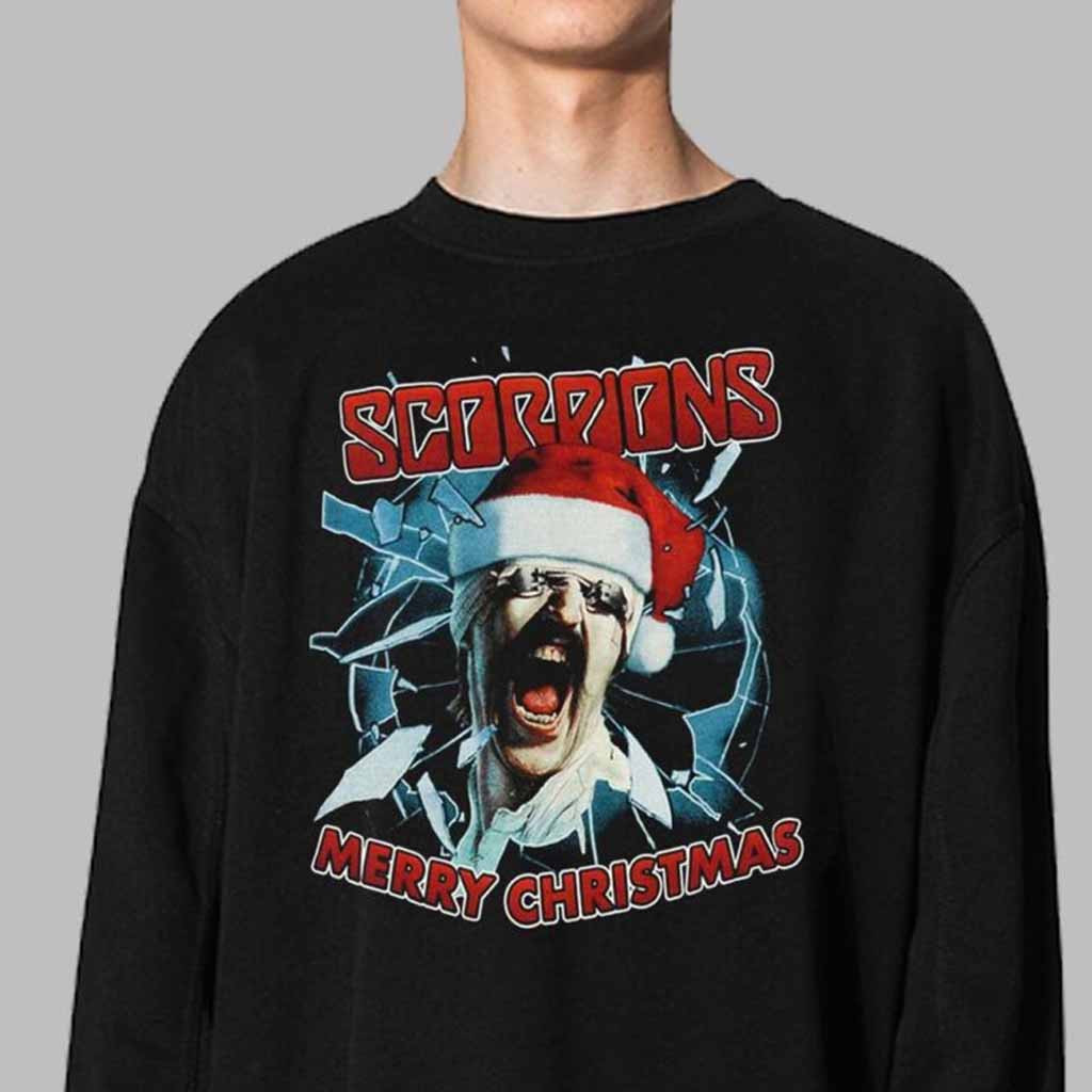 Scorpions Blackout Christmas Merry Christmas Holiday Sweatshirt Scorpions Merch Gifts For Fans-1 Scorpions Blackout Christmas Merry Christmas Holiday Sweatshirt Scorpions Merch Gifts For Fans-1