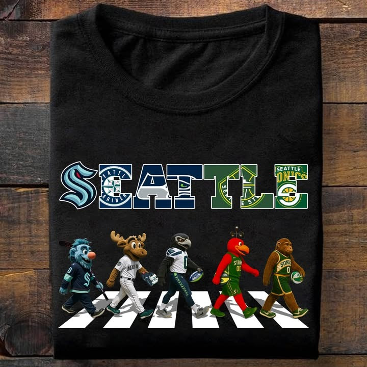 Seattle City Sport Teams Mascots T-Shirt Unique Best Gifts For Sport Teams Lovers Fans Seattle City Sport Teams Mascots T-Shirt Unique Best Gifts For Sport Teams Lovers Fans