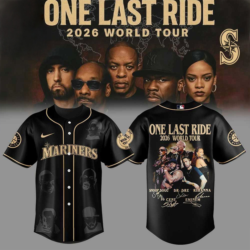 Seattle Mariners One Last Ride 2026 World Tour Jersey Seattle Mariners Merch Fan Gifts-1