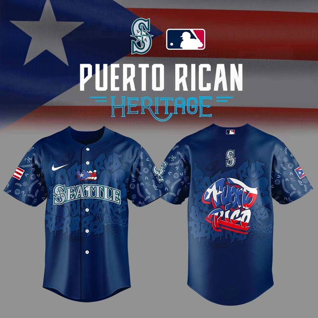 Seattle Mariners Puerto Rican Heritage Jersey Seattle Mariners Merch Gift For Brother-1 Seattle Mariners Puerto Rican Heritage Jersey Seattle Mariners Merch Gift For Brother-1