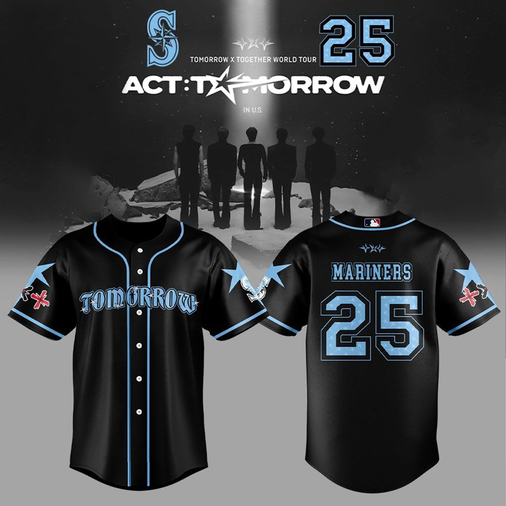 Seattle Mariners Tomorrow x Together World Tour 2025 Jersey Seattle Mariners Merch Gifts-1 Seattle Mariners Tomorrow x Together World Tour 2025 Jersey Seattle Mariners Merch Gifts-1