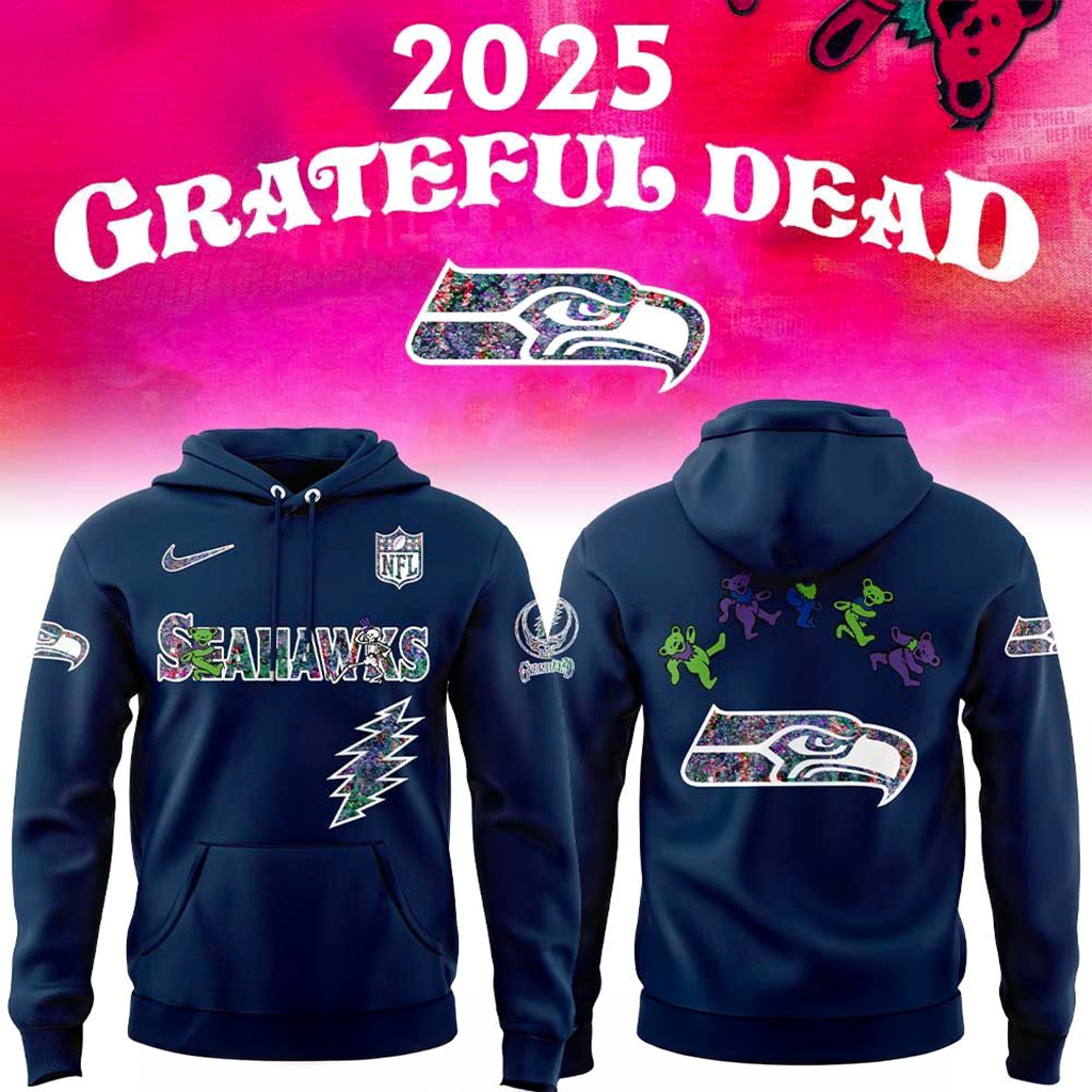 Seattle Seahawks Grateful Dead Night 2025 Hoodie Seahawks Merch Best Football Gifts-1