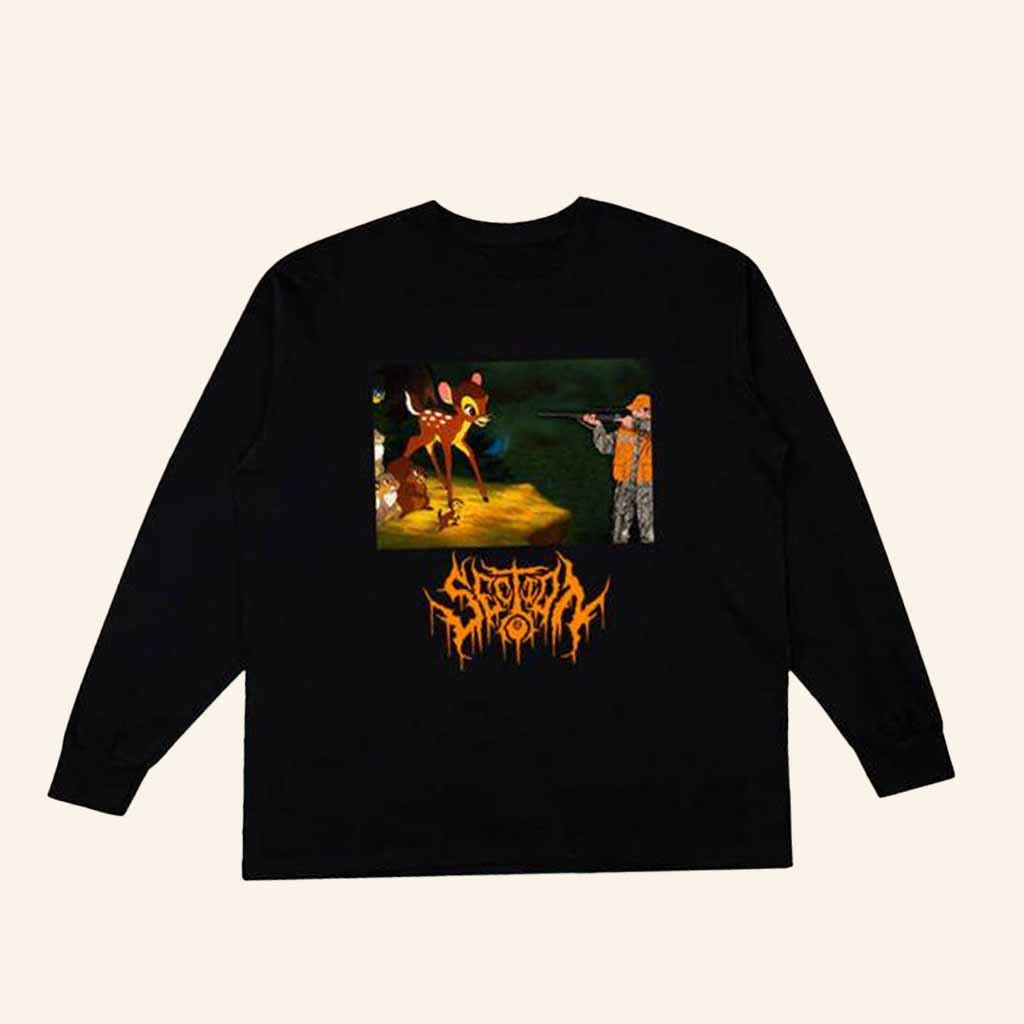 Section 8 Merch Deer Shooting Black Long Sleeve Shirt Xmas Presents For Him-1 Section 8 Merch Deer Shooting Black Long Sleeve Shirt Xmas Presents For Him-1