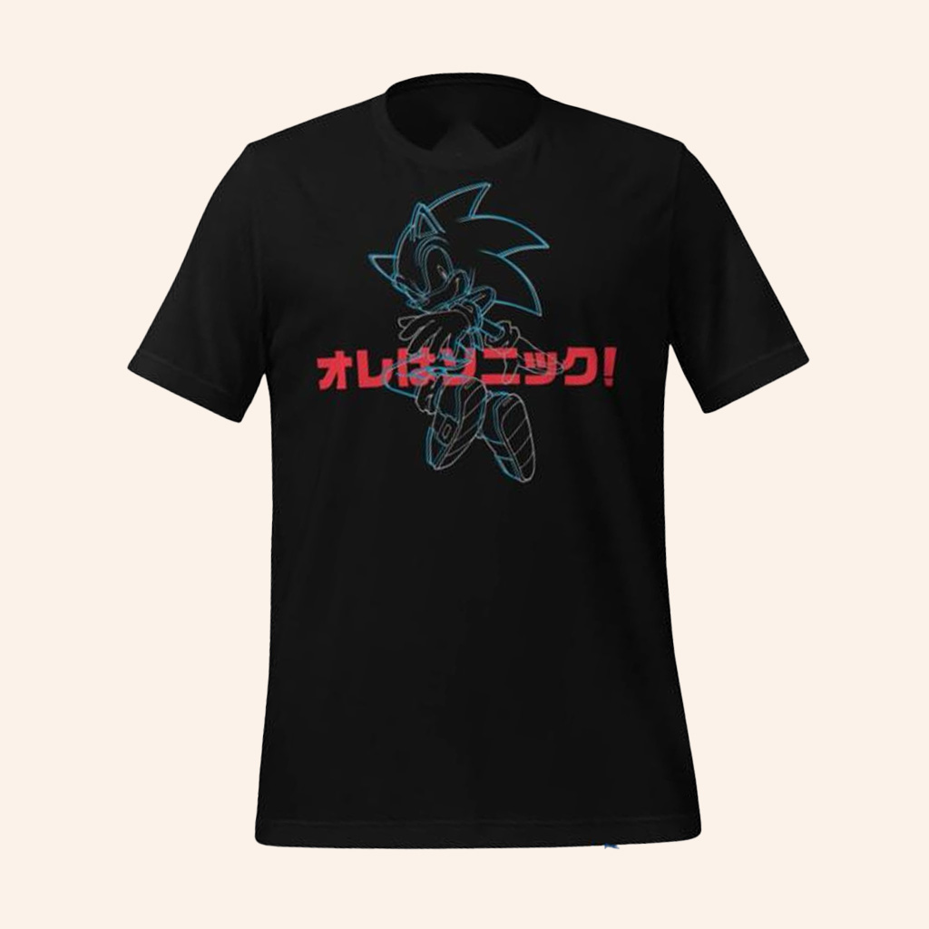 Sega Merch I�M Sonic Outline T-Shirt Christmas Presents For Him-1 Sega Merch I�M Sonic Outline T-Shirt Christmas Presents For Him-1