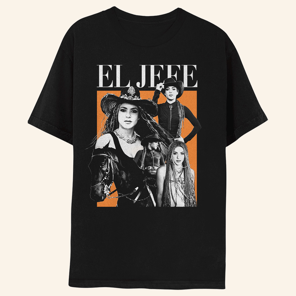 Shakira Merch El Jefe Black T-Shirt Birthday Gifts For Music Lovers-1 Shakira Merch El Jefe Black T-Shirt Birthday Gifts For Music Lovers-1