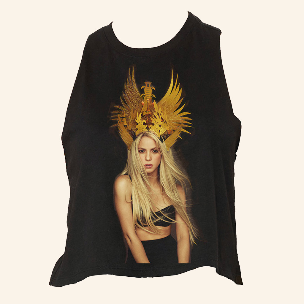 Shakira Merch Shakira Crown Photo Tank Top Gifts For Music Enthusiasts-1