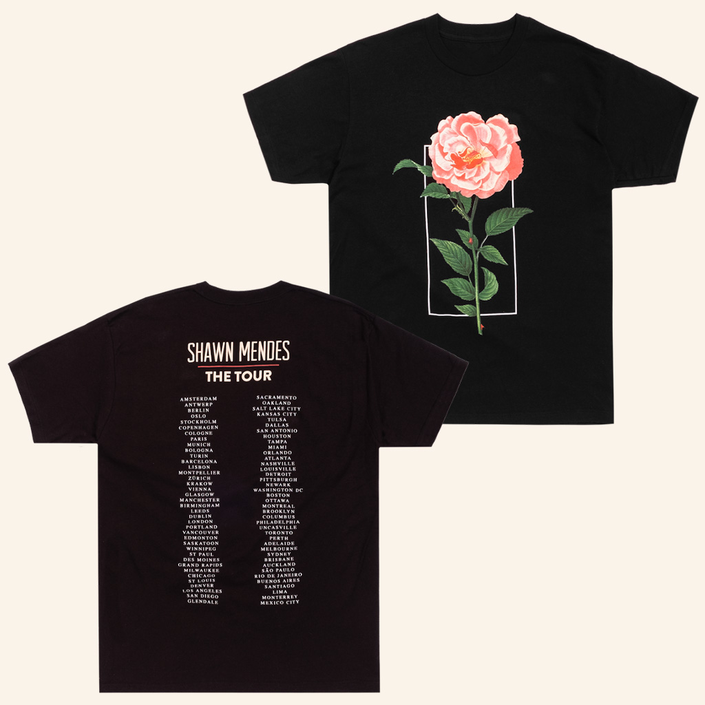 Shawn Mendes Tour Merch The Tour Flower T-Shirt Best Christmas Gifts For Sister-1 Shawn Mendes Tour Merch The Tour Flower T-Shirt Best Christmas Gifts For Sister-1