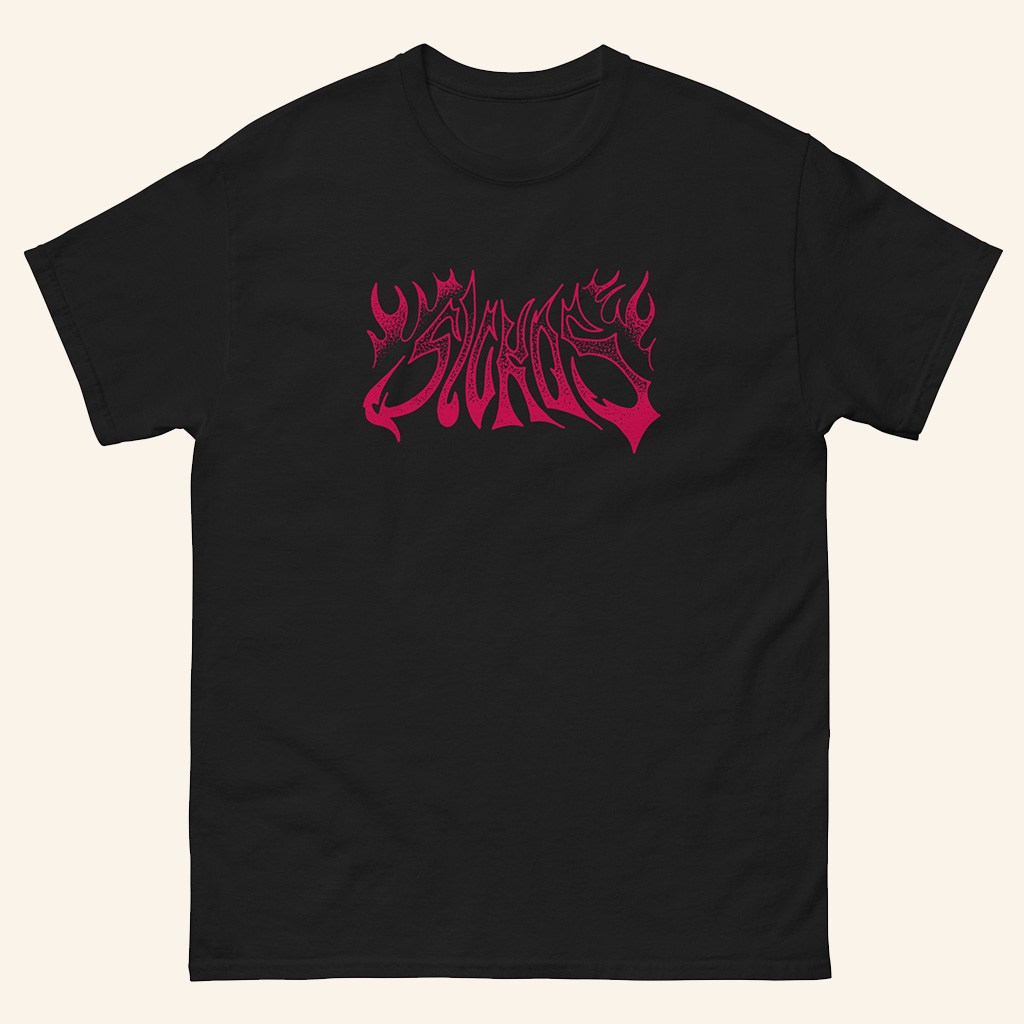Sickos Merch Sickos Flame Graphic Logo Black T-Shirt Gift For Brother-1