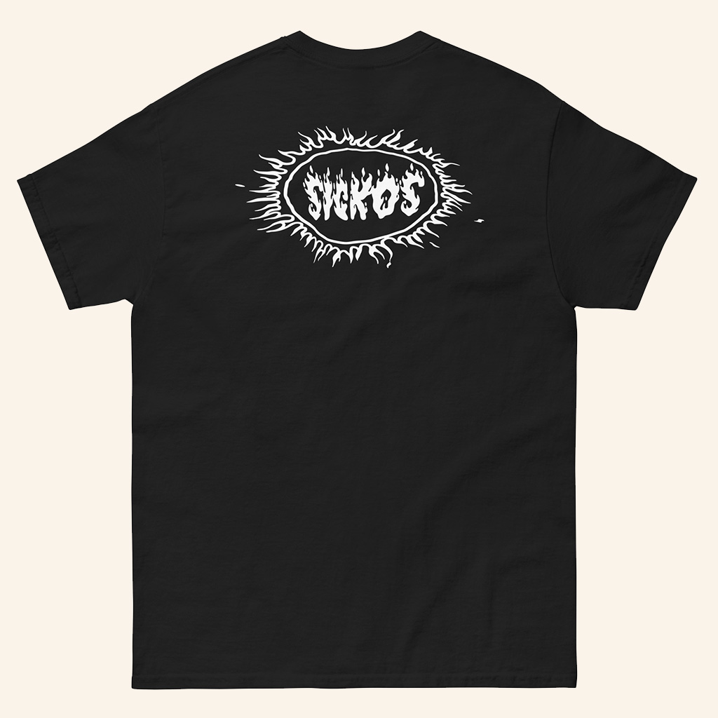 Sickos Merch Sickos Flame Logo Black T-Shirt Cool Gift For you�re her-1 Sickos Merch Sickos Flame Logo Black T-Shirt Cool Gift For you�re her-1