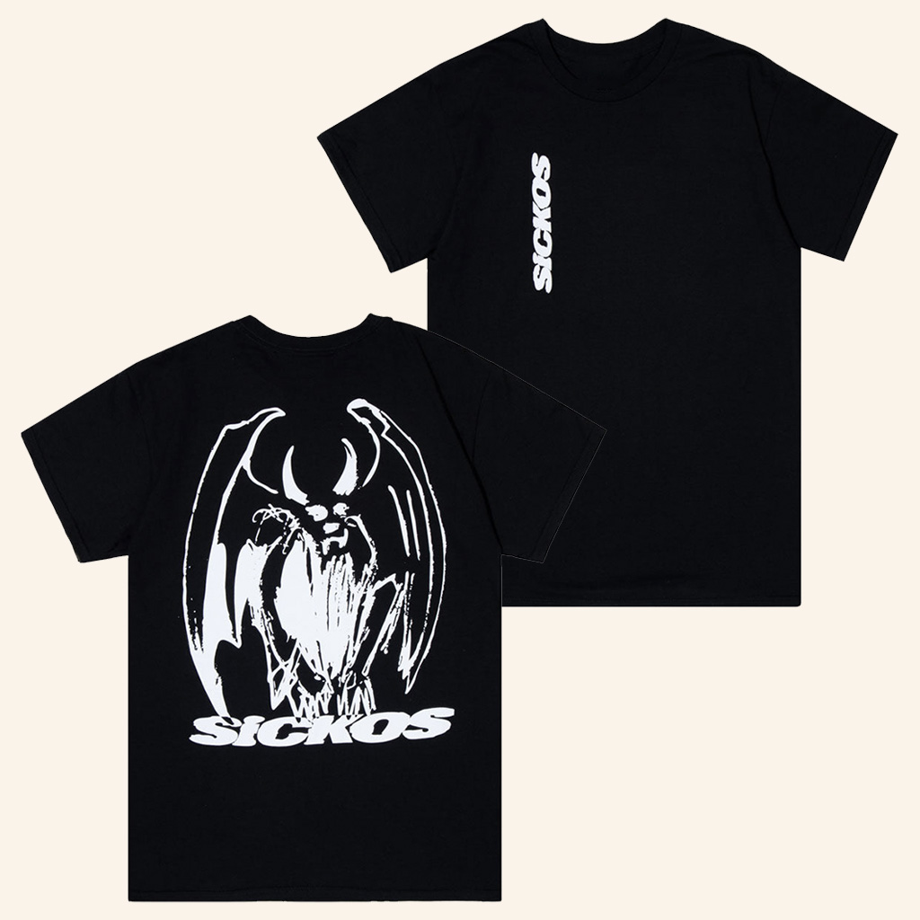 Sickos Merch Winged Icon Logo Black T-Shirt Birthday Ideas For Boyfriend-1 Sickos Merch Winged Icon Logo Black T-Shirt Birthday Ideas For Boyfriend-1