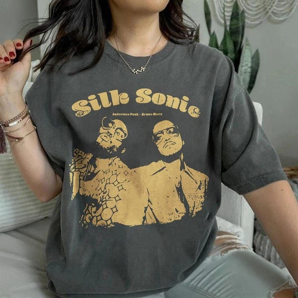 Silk Shirt Rnb Silk Sonic T-Shirt Anderson Paak Bruno Mars Jazz Hip Hop Fan Apparel Gifts-1 Silk Shirt Rnb Silk Sonic T-Shirt Anderson Paak Bruno Mars Jazz Hip Hop Fan Apparel Gifts-1