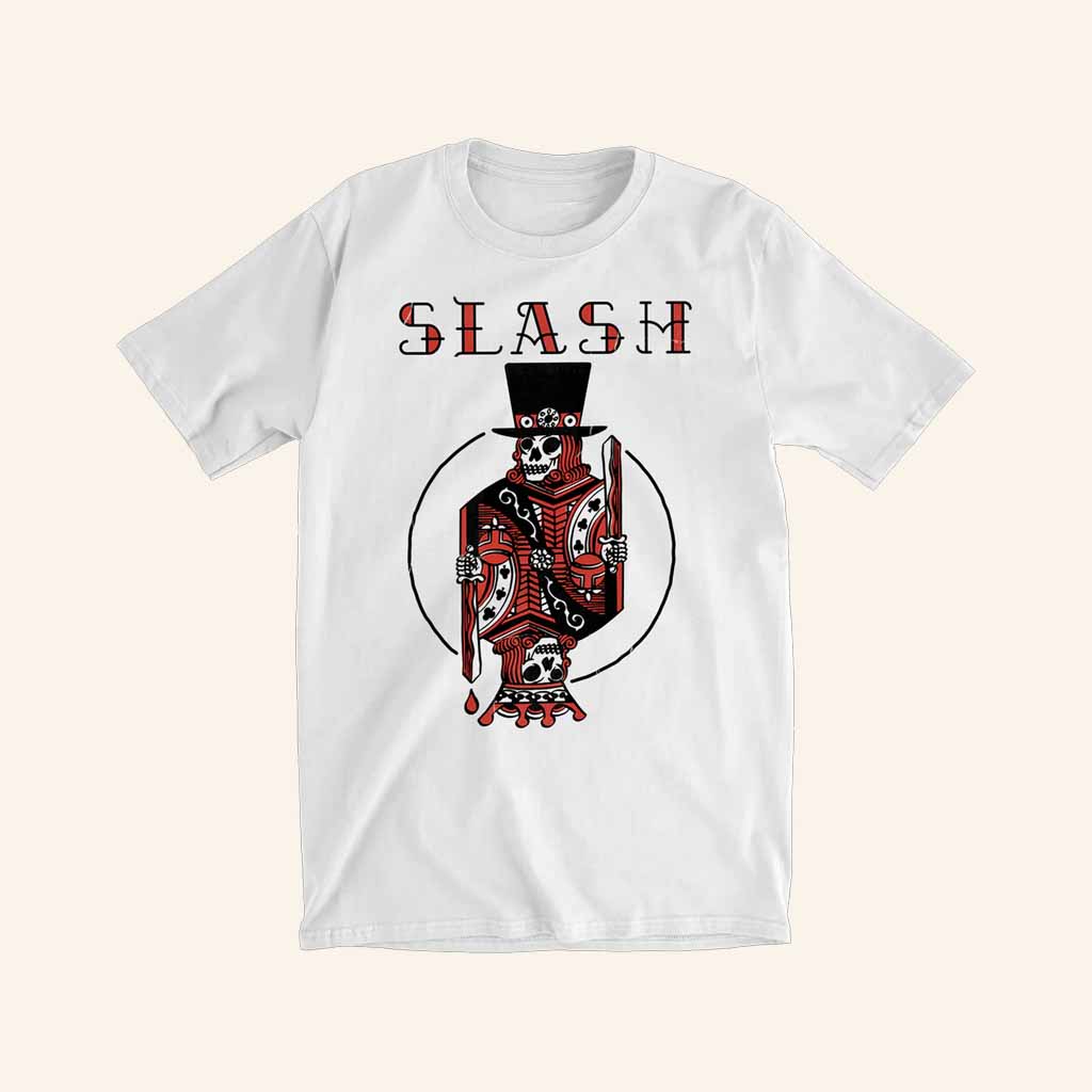 Slash Merch Royalty Tour White T-Shirt Christmas Gifts For Boyfriend-1