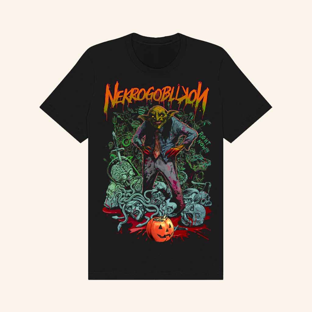 Slimes And Humours Merch Nekrogoblikon T-Shirt Halloween Horror Slayer Shirt Gift For Him-1